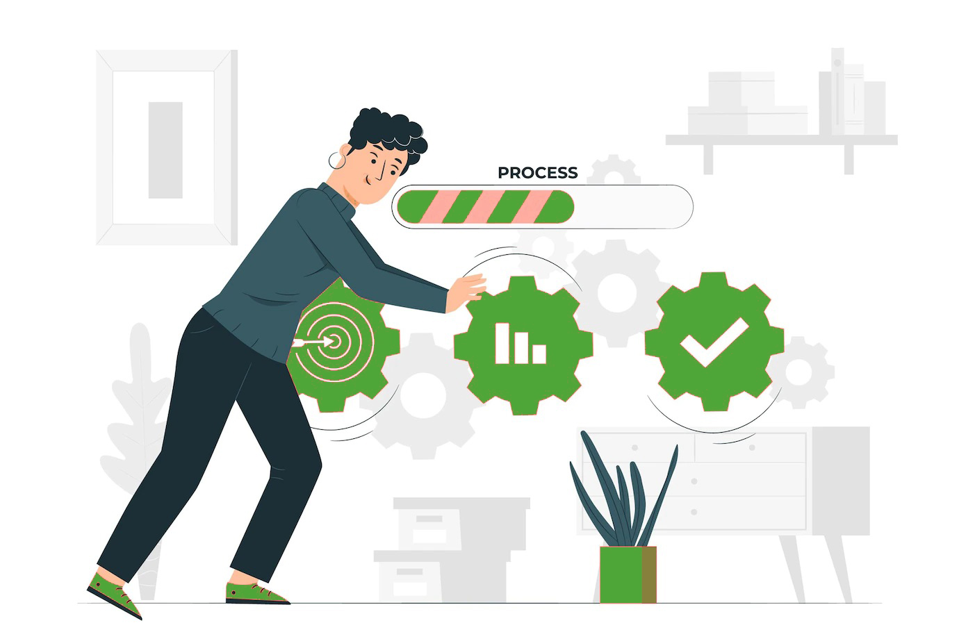 We usually follow 4 steps